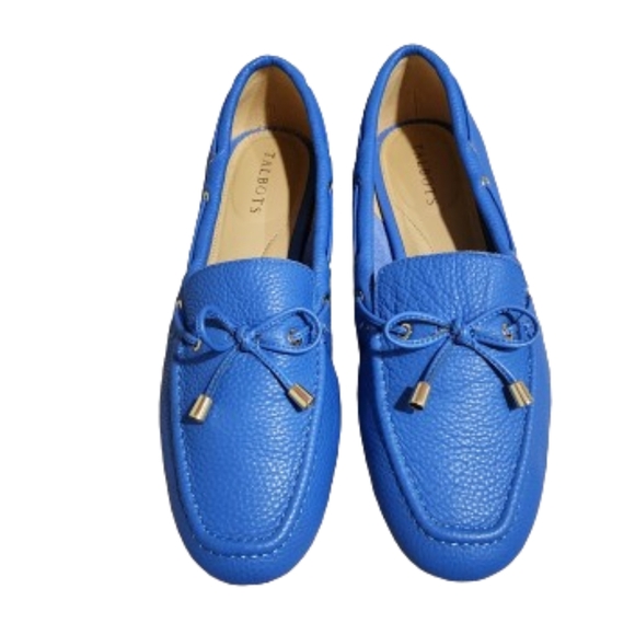 Talbots Jessie Biscayne Blue Driving Moccasin Loafer Size 8 - Picture 2 of 10